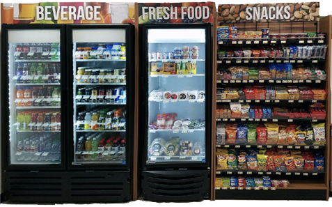 Micro Market Examples Micro markets give healthy vending options in the Denver, Colorado area.